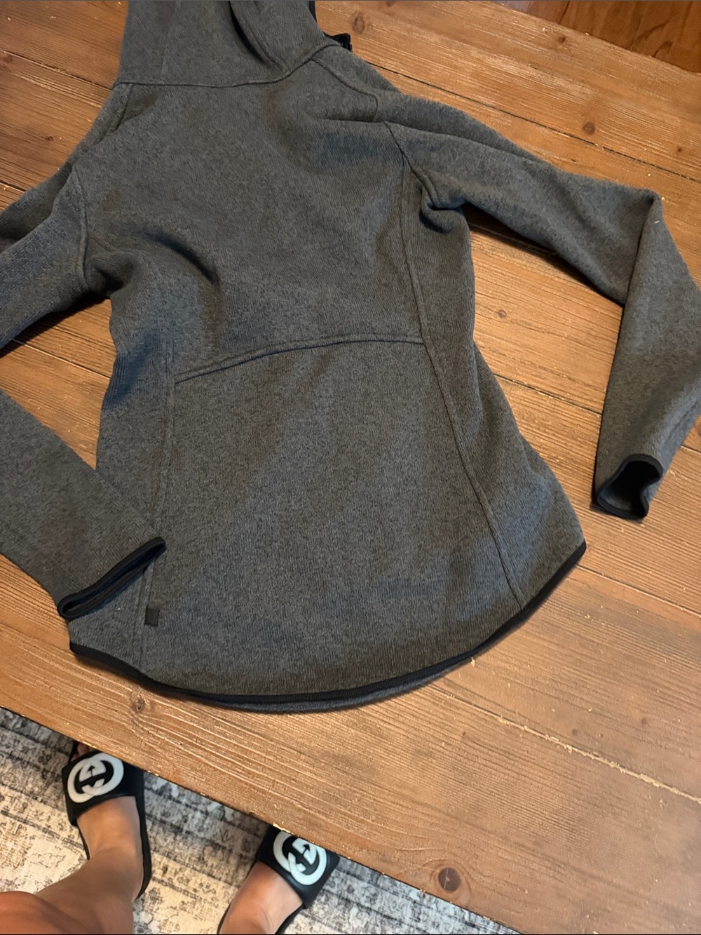 lululemon athletica Heather Charcoal Half-Zip Hoodie - Picture 7 of 8